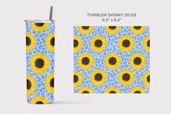 Leopard Sunflower Sublimation For Skinny Tumbler, Mug, Pen Product Image 2
