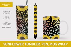 Sunflower tumbler, Leopard Sublimation For tumbler mug pen Product Image 1