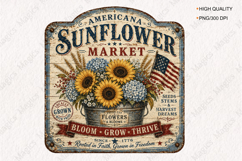 Patriotic Americana Vintage Sign PNG Bundle Product Image 14