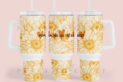 sunflower mom 40oz quencher tumbler sublimation full wrap high resolution transparant background