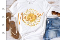 Sunflower Mom SVG - Mother's Day Cut File Product Image 2