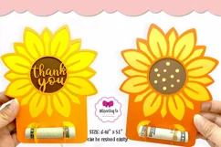 Sunflower Money Gift Card, Thank you Money Card Cut File Product Image 3