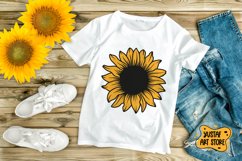 Sunflower monogram SVG cut file Product Image 2