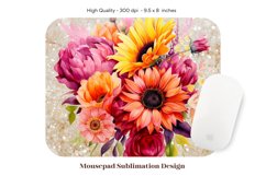 Sunflower Mouse Pad Sublimation  Fall Mousepad Sublimation