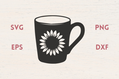 Sunflower mug SVG Product Image 1