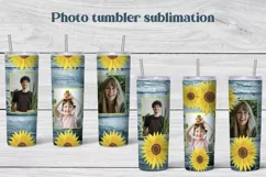 Photo tumbler sunflower | Photo frame sublimation Product Image 1