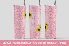 Leopard Sunflower tumbler bundle, skinny tumbler 20 oz Product Image 2