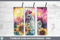 GorgeousSunflower Pink Teal Tumbler design.