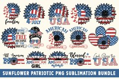 Sunflower Patriotic Sublimation Bundle- High-Quality 300 DPI Product Image 1