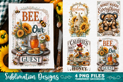 Sunflower Kitchen Towels PNG Sublimation Designs 4 Files Product Image 4