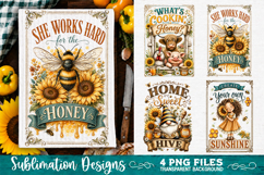 Sunflower Kitchen Towels PNG Sublimation Designs 4 Files Product Image 4