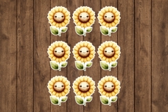 Sunflower Printable Stickers - PNG Sticker Sheet