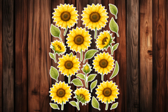 Sunflower Printable Stickers - PNG Sticker Sheet