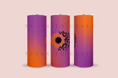 Sunflower Pumpkin Bat skinny tumbler sublimation wrap with high resolution 300 DPI and transparant background perfect for 20oz and 30oz skinny tumbler