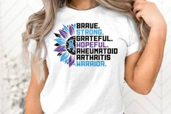 Rheumatoid Arthritis Svg Png Sunflower Rheumatoid Warrior Product Image 1