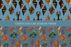 Crustaceancore repeat seamless pattern digital papers sea Product Image 2