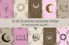 Light academia seamless pattern paper set wall art printable Product Image 1