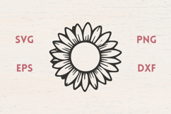 Sunflowers shape SVG Product Image 1