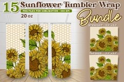 Sunflower Tumbler Wrap, Sunflower Skinny Tumbler Sublimation