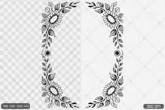 Sunflower Square Frame SVG PNG Bundle Product Image 14