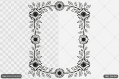 Sunflower Square Frame SVG PNG Bundle Product Image 8