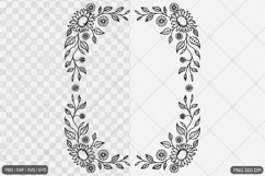 Sunflower Square Frame SVG PNG Product Image 1