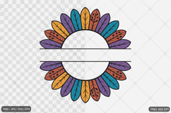 Sunflower Sublimation SVG PNG Product Image 1