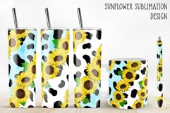sunflower sublimation design for tumblers and mug and pen