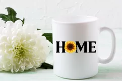  Sunflower Home Sublimation I Home with Sunflower PNG