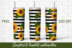 Tumbler sublimation sunflower wrap 20 Oz Product Image 1