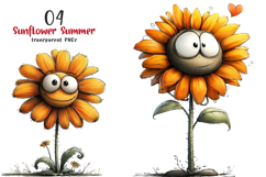 Sunflower Summer Clipart Product Image 1