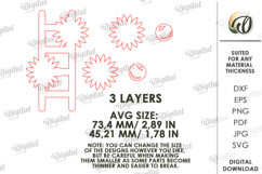 Sunflowers Tier Tray Decors Laser Cut. Home decor SVG Product Image 3
