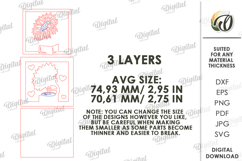 Sunflowers Tier Tray Decor Laser Cut. Home decor SVG Product Image 2