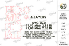 Sunflower Tier Tray Decor Laser Cut. Home decor SVG Product Image 2