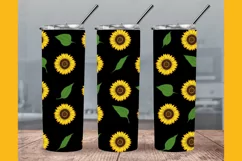 Sunflower Tumbler Wrap, Sunflower Wrap, Tumbler Png Product Image 1
