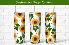 Tumbler sublimation sunflower wrap 20 Oz Product Image 1
