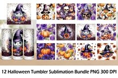 Halloween Tumbler Wrap Bundle. Tumbler Wrap Sublimatin 20 oz Product Image 1