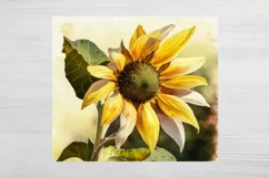 Sunflower Tumbler. Sunflower Sublimation. Tumbler Wrap PNG. Product Image 2