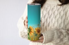 Sunflower sublimation tumbler wrap 20 Oz, sunflower tumbler  design