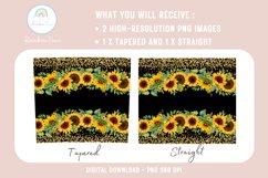 Sunflower 20 oz Skinny Tumbler Sublimation Design PNG Product Image 2