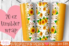 customizable floral tumbler design