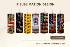 20oz Patriotic Tumbler USA Flag Grunge Distressed Tumbler Product Image 1