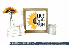 Live by the Sun | Sunflower SVG Product Image 2