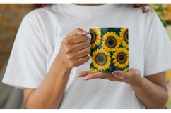 Sunflower Watercolor Mug sublimation design Product Image 2