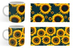 Sunflower Watercolor Mug sublimation design Product Image 4