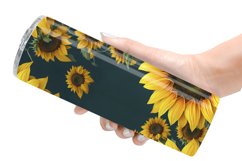 Sunflower Watercolor Tumbler Sublimation Wrap Product Image 2