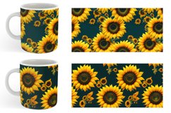 Sunflower Watercolor Mug sublimation design Product Image 6