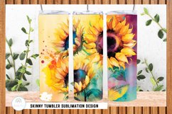Sunflower Tumbler Wrap Sublimation Product Image 4