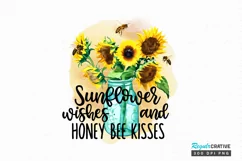 Sunflower Wishes And Honey Sublimation PNG Product Image 1