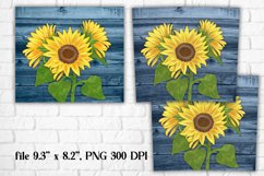 Sunflower tumbler design | Fall tumbler sublimation wrap Product Image 2